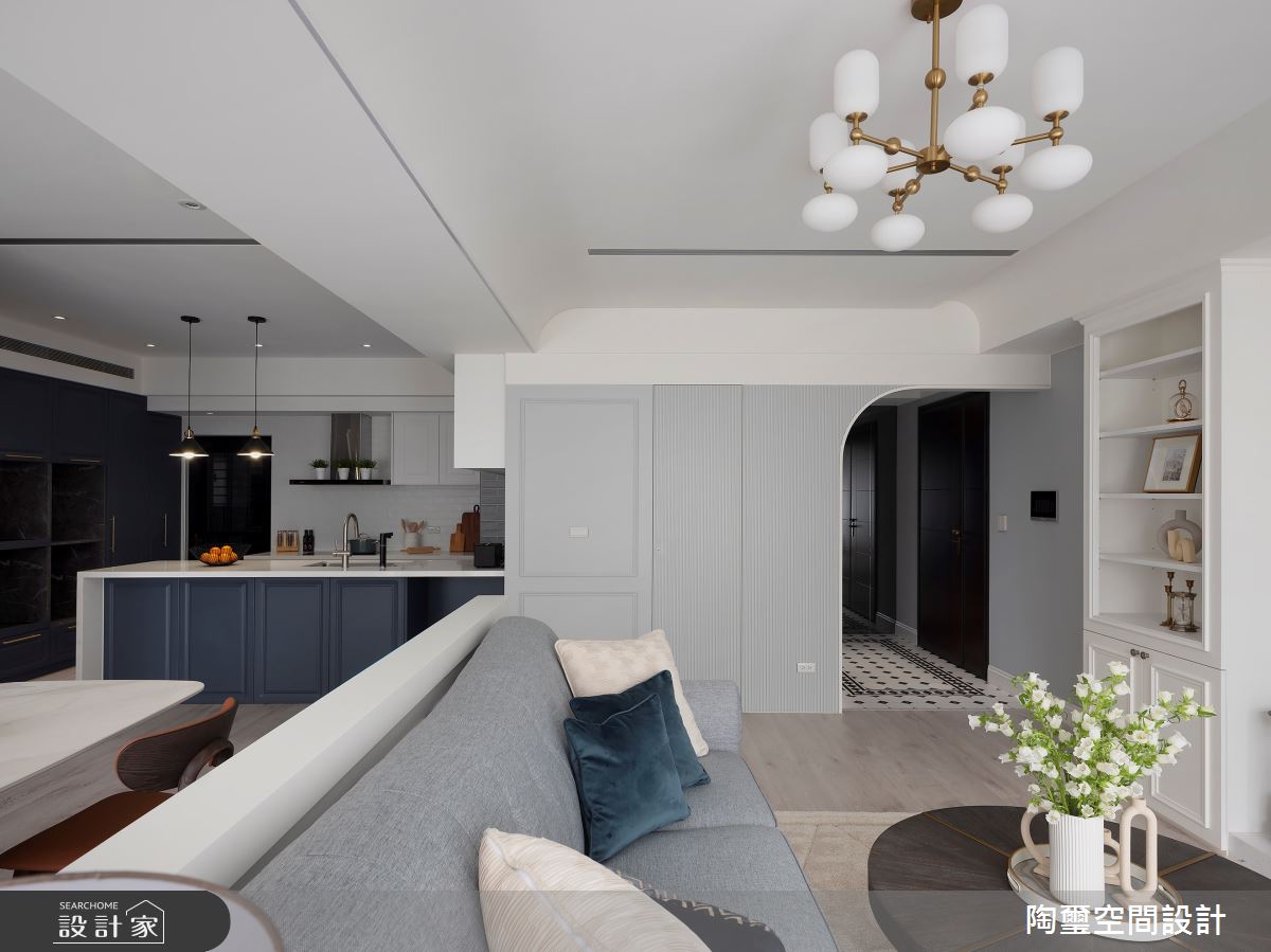 36坪中古屋(5~15年)＿美式風玄關客廳廚房中島案例圖片＿陶璽空間設計＿陶璽_55之6