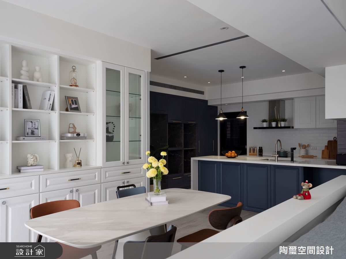 36坪中古屋(5~15年)＿美式風餐廳廚房中島案例圖片＿陶璽空間設計＿陶璽_55之7