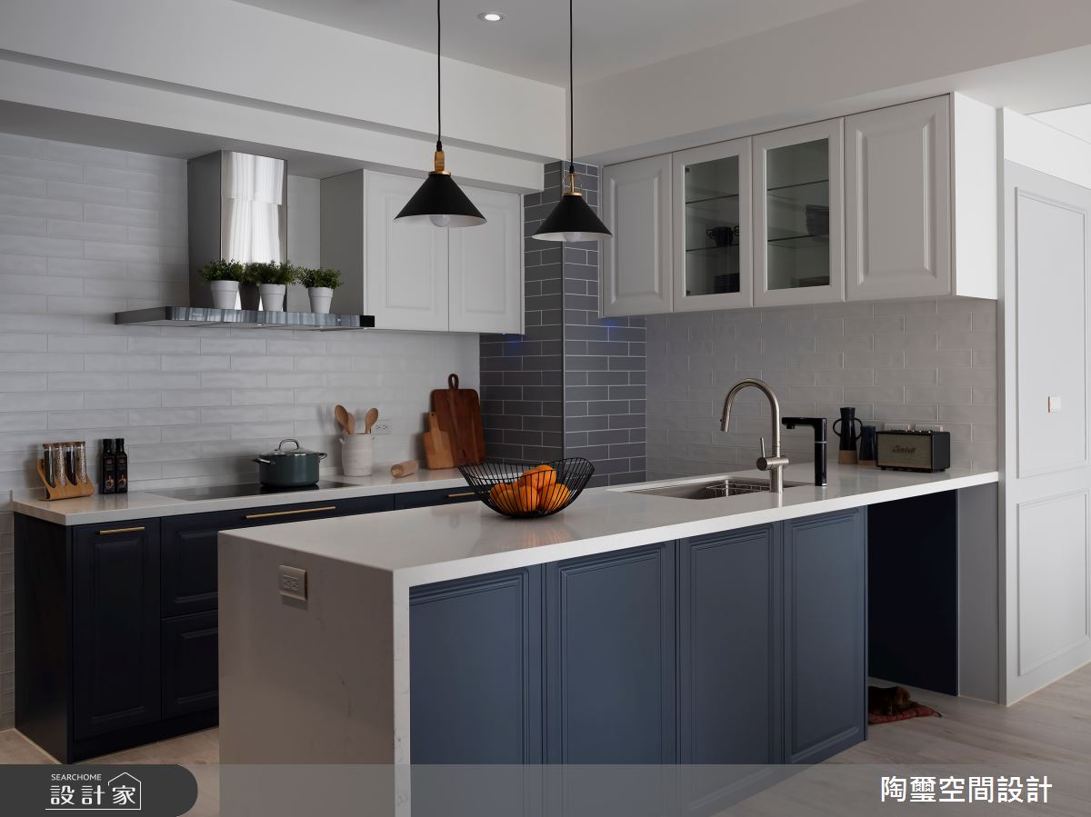 36坪中古屋(5~15年)＿美式風廚房中島案例圖片＿陶璽空間設計＿陶璽_55之13