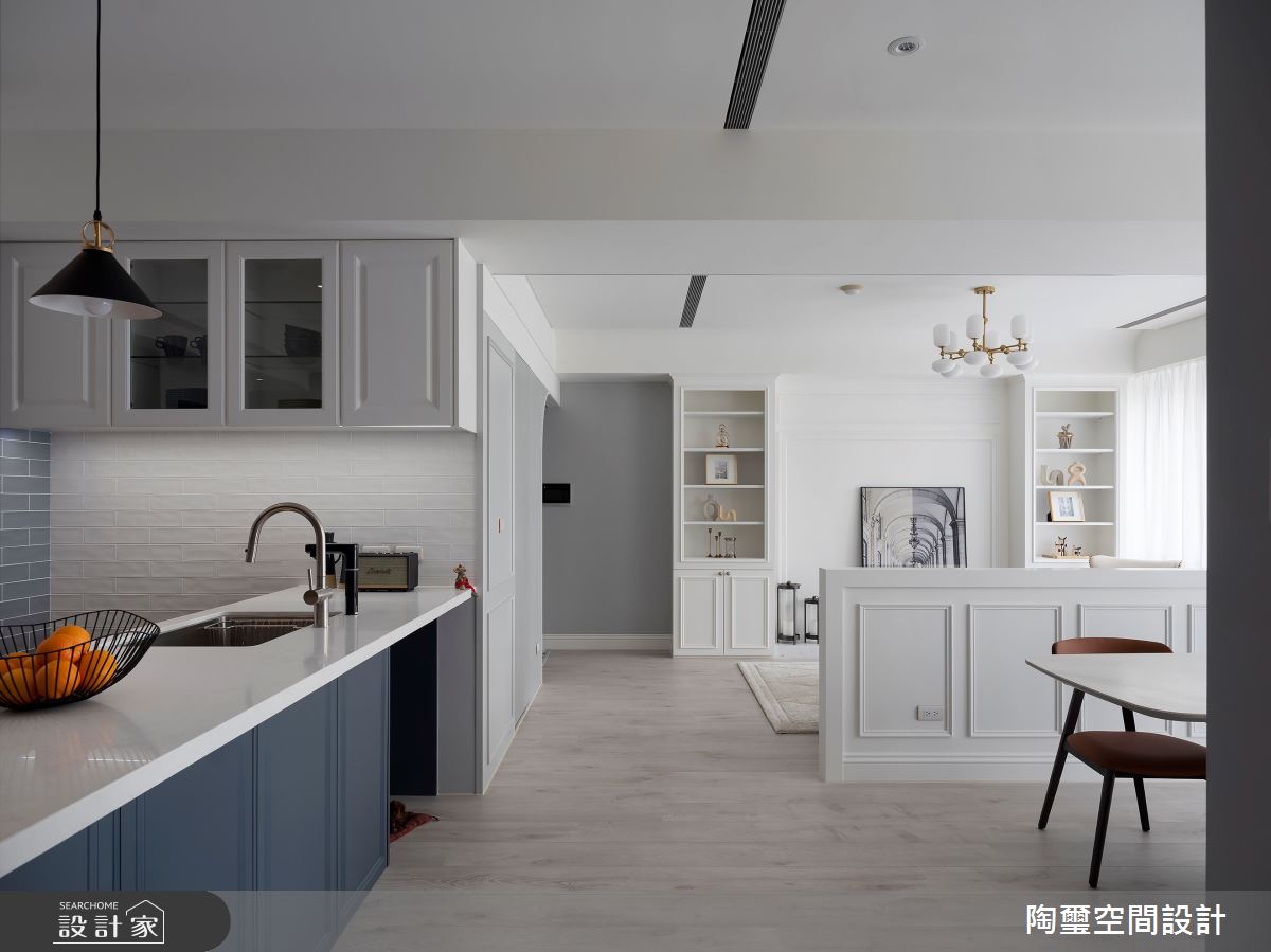 36坪中古屋(5~15年)＿美式風客廳餐廳廚房中島案例圖片＿陶璽空間設計＿陶璽_55之15