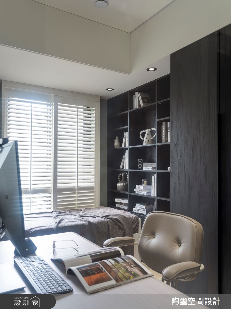 18坪新成屋(5年以下)＿美式風書房工作區臥榻案例圖片＿陶璽空間設計＿陶璽_56之18
