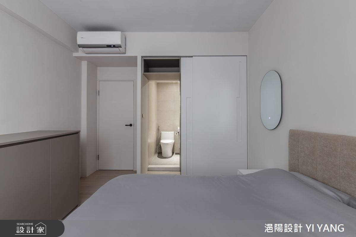 26坪老屋(31~40年)＿北歐奶白風臥室浴室案例圖片＿浥陽設計 YI YANG＿浥陽_新北36年老宅｜北歐奶白風之13