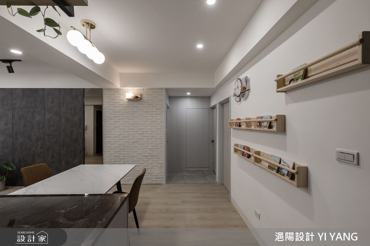 35坪老屋(41~50年)＿現代北歐風餐廳中島案例圖片＿浥陽設計 YI YANG＿浥陽_台北47年老宅｜現代北歐風之7