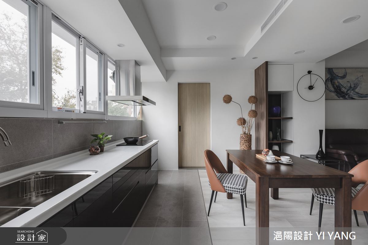 35坪老屋(16~30年)＿現代風餐廳廚房案例圖片＿浥陽設計 YI YANG＿浥陽_台北28年老宅｜現代風之5