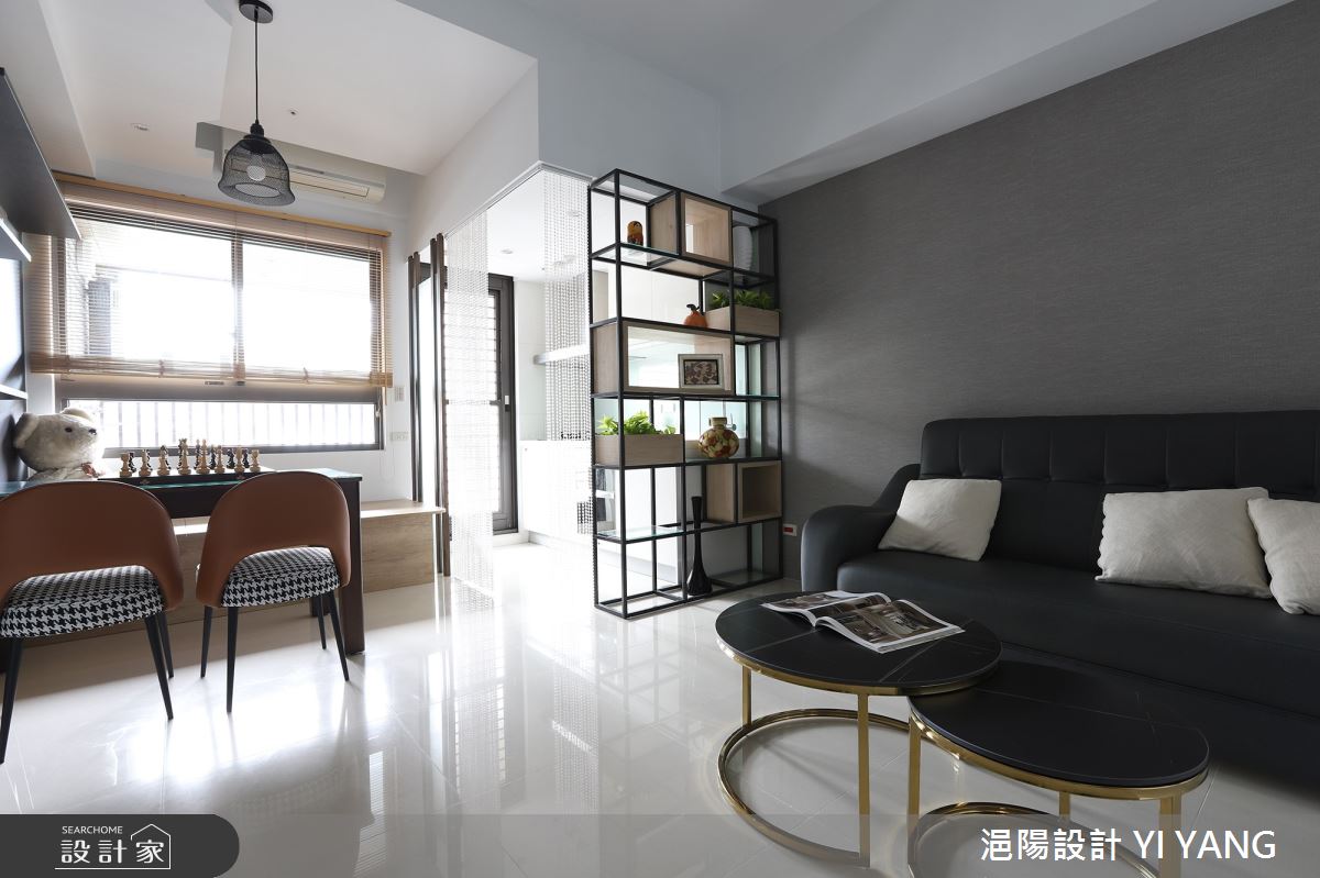 18坪新成屋(5年以下)＿現代風客廳餐廳廚房臥榻案例圖片＿浥陽設計 YI YANG＿浥陽_新北將捷家和｜現代風之4