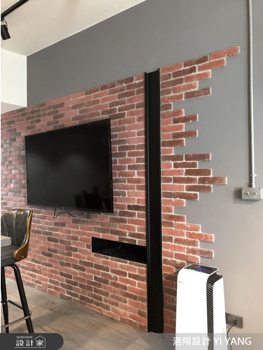 75坪老屋(16~30年)＿工業風客廳餐廳中島案例圖片＿浥陽設計 YI YANG＿浥陽_基隆30年老宅｜工業風之4