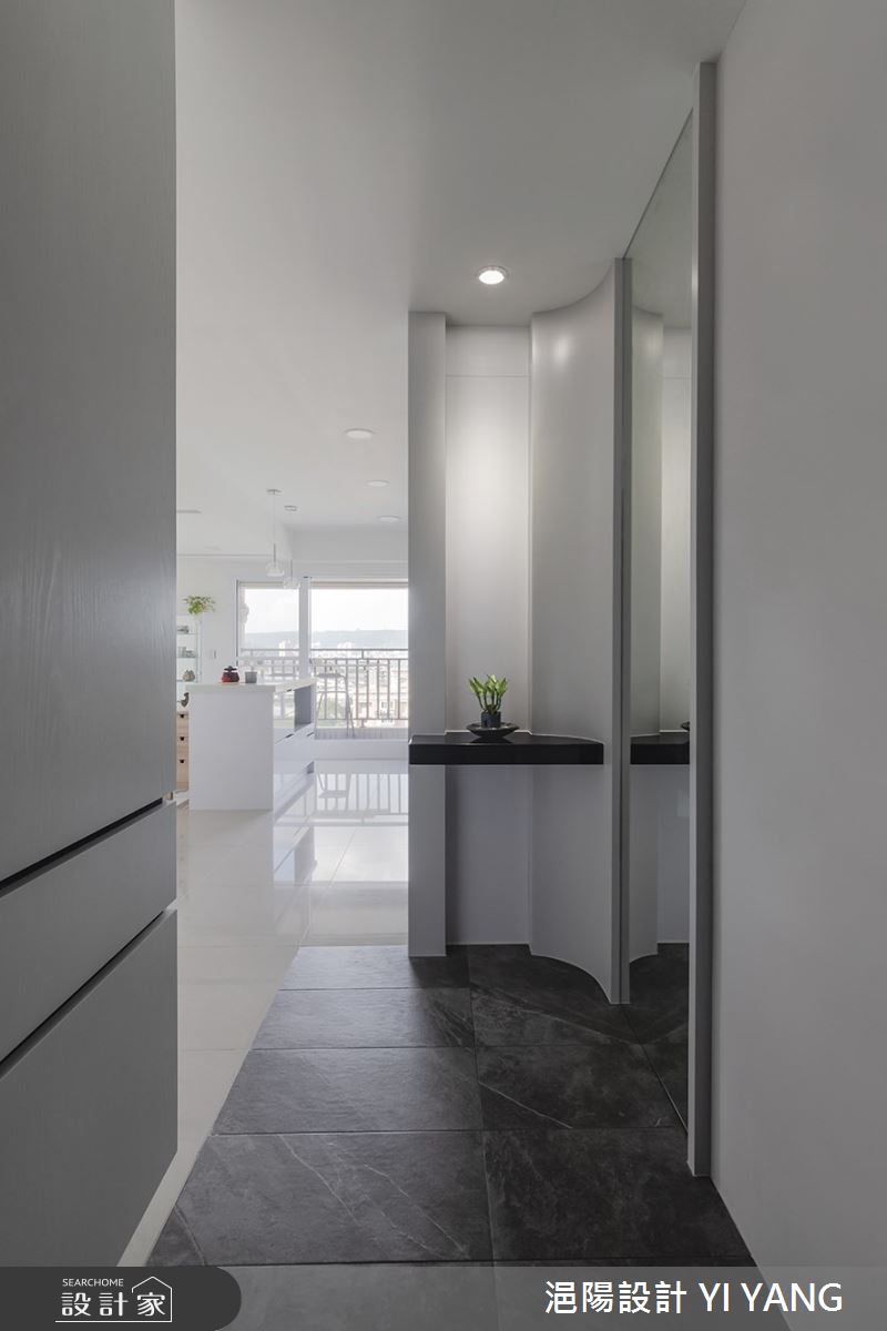 22坪新成屋(5年以下)＿北歐風玄關案例圖片＿浥陽設計 YI YANG＿浥陽_新北新板巨星Super Star｜北歐風之1