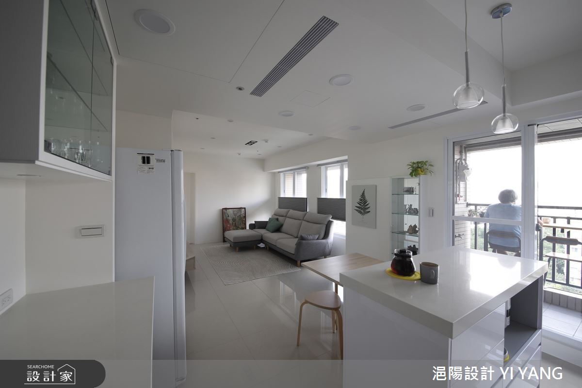 22坪新成屋(5年以下)＿北歐風客廳餐廳陽台中島案例圖片＿浥陽設計 YI YANG＿浥陽_新北新板巨星Super Star｜北歐風之6