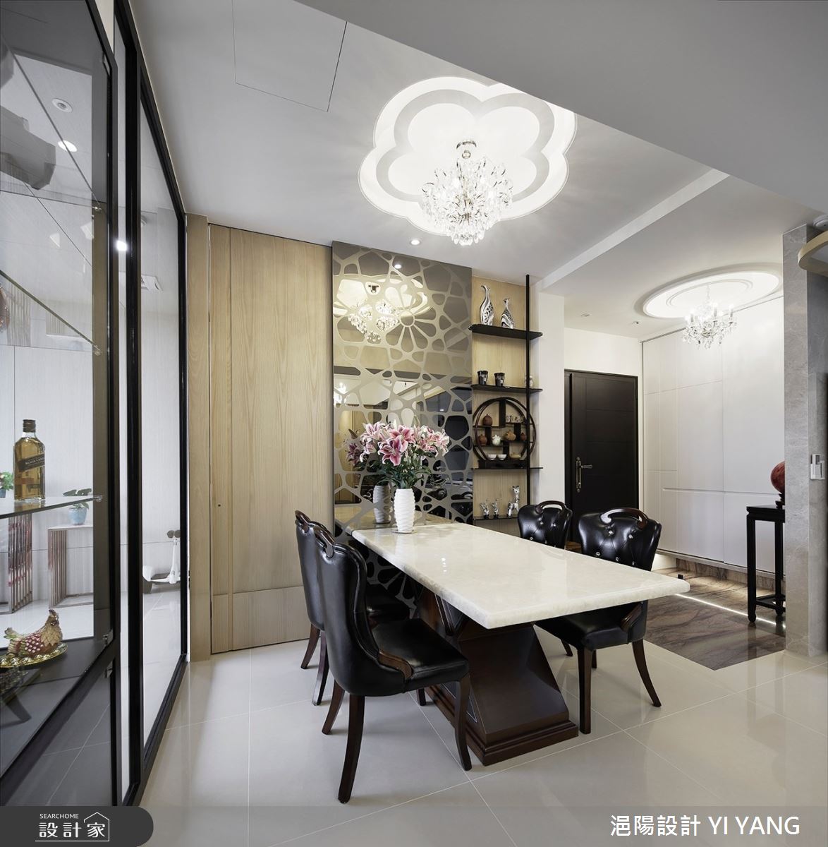 55坪新成屋(5年以下)＿奢華風餐廳案例圖片＿浥陽設計 YI YANG＿浥陽_新北國泰雙璽｜奢華風之4