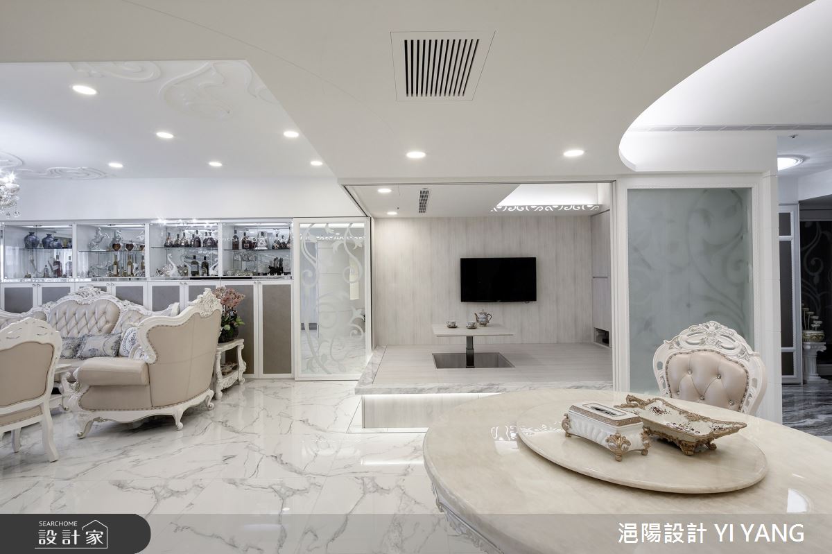 55坪新成屋(5年以下)＿奢華風客廳餐廳和室多功能室案例圖片＿浥陽設計 YI YANG＿浥陽_新北雲天綠第｜奢華風之14