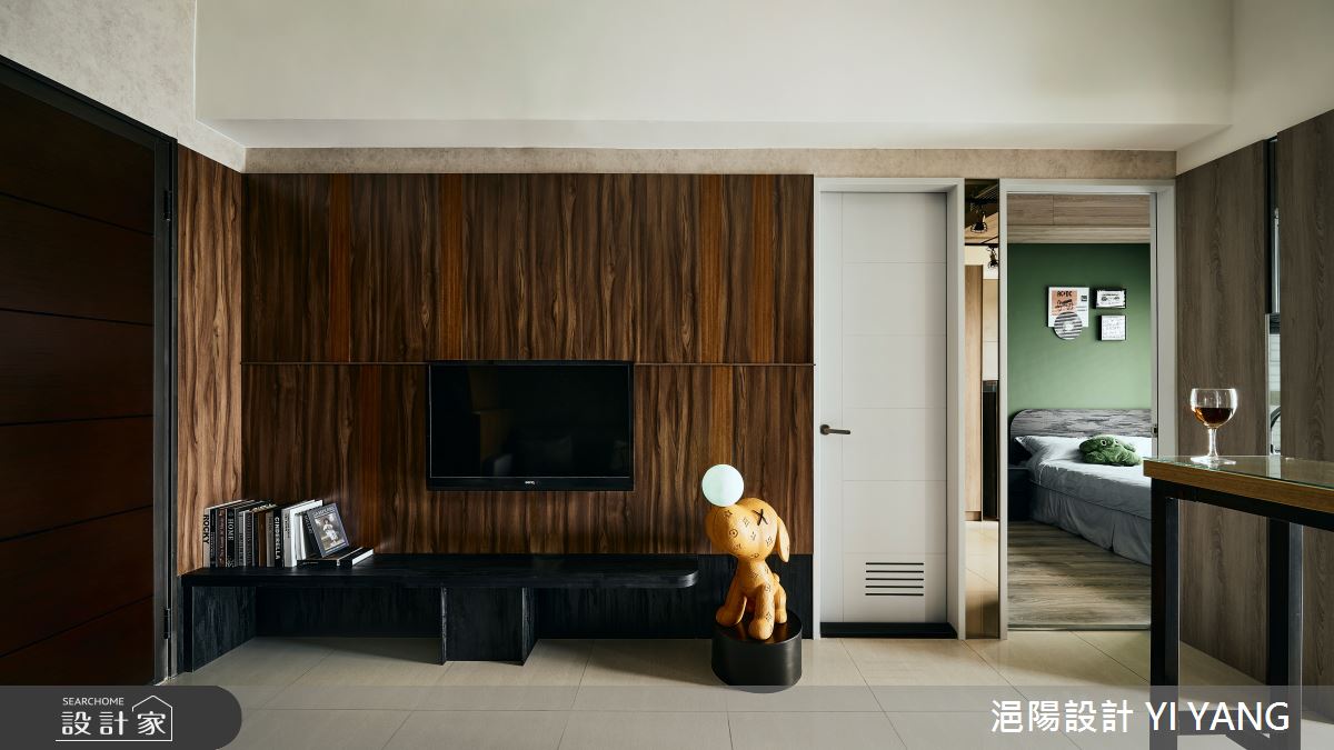 13坪中古屋(5~15年)＿現代工業風客廳案例圖片＿浥陽設計 YI YANG＿浥陽_青埔寶徠花園｜現代工業風之5