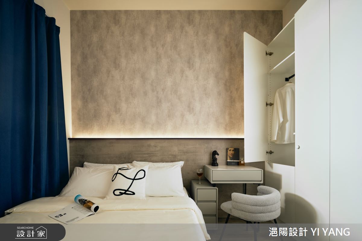 13坪中古屋(5~15年)＿現代工業風臥室客房案例圖片＿浥陽設計 YI YANG＿浥陽_青埔寶徠花園｜現代工業風之11