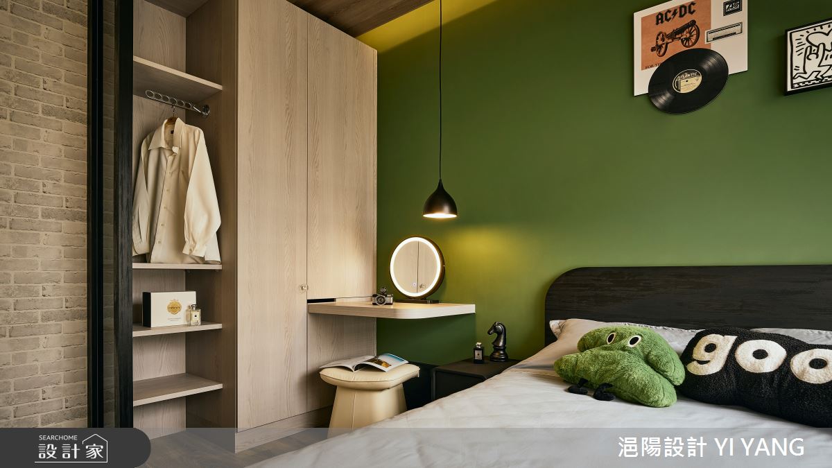 13坪中古屋(5~15年)＿現代工業風臥室案例圖片＿浥陽設計 YI YANG＿浥陽_青埔寶徠花園｜現代工業風之8
