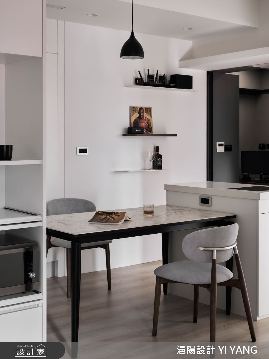 20坪老屋(31~40年)＿現代風餐廳中島案例圖片＿浥陽設計 YI YANG＿浥陽_延續之境｜現代風之8