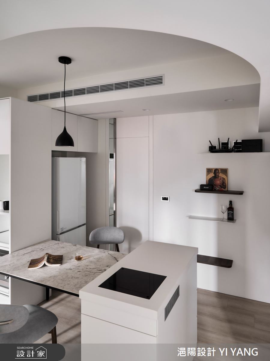 20坪老屋(31~40年)＿現代風餐廳中島案例圖片＿浥陽設計 YI YANG＿浥陽_延續之境｜現代風之7