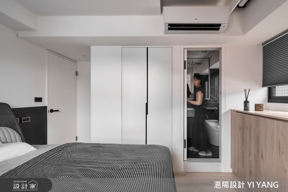 20坪老屋(31~40年)＿現代風臥室浴室案例圖片＿浥陽設計 YI YANG＿浥陽_延續之境｜現代風之14