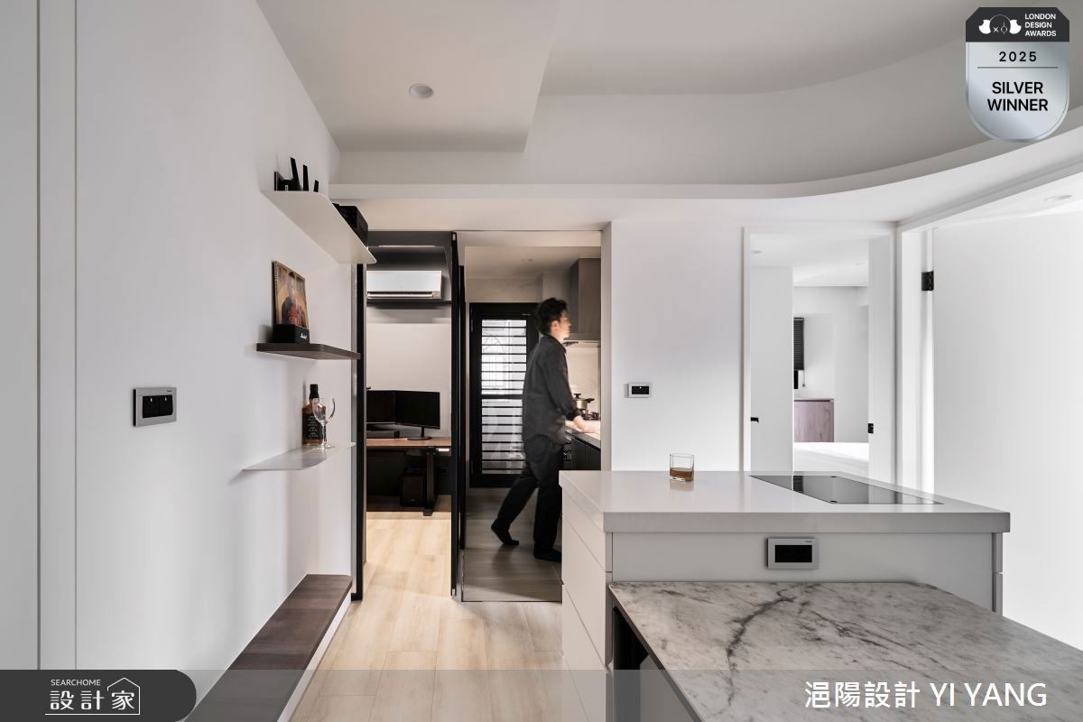 20坪老屋(31~40年)＿現代風餐廳中島案例圖片＿浥陽設計 YI YANG＿浥陽_延續之境｜現代風之5