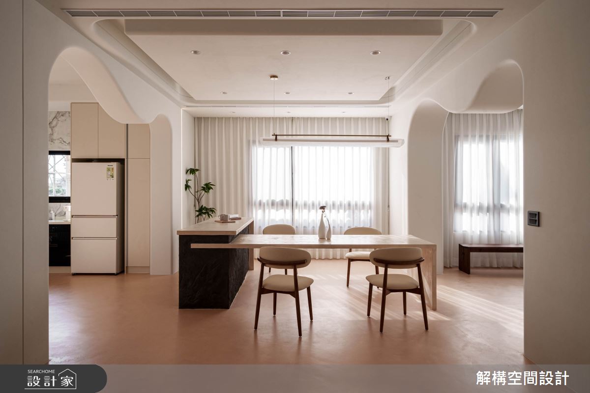 90坪新成屋(5年以下)＿混搭風餐廳中島案例圖片＿解構空間設計＿解構_02之21