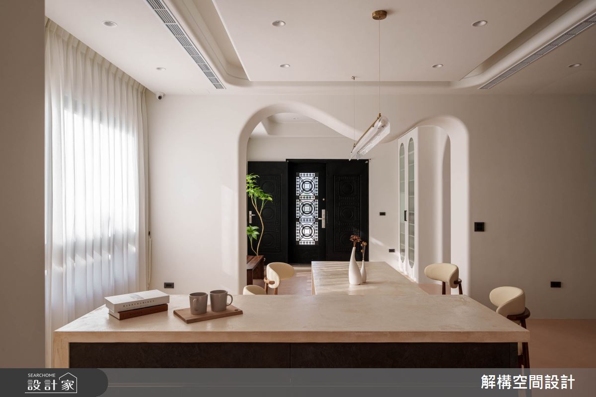 90坪新成屋(5年以下)＿混搭風玄關餐廳中島案例圖片＿解構空間設計＿解構_02之27