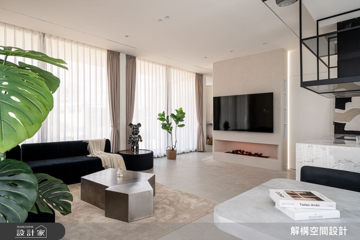 48坪毛胚屋＿現代風客廳餐廳中島案例圖片＿解構空間設計＿解構_03之6