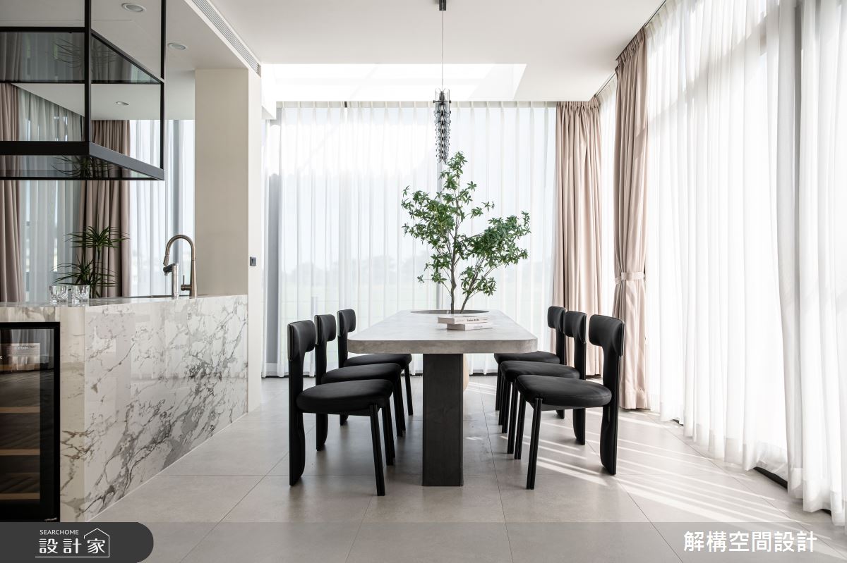 48坪毛胚屋＿現代風餐廳中島案例圖片＿解構空間設計＿解構_03之12