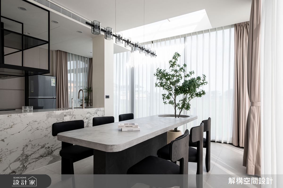 48坪毛胚屋＿現代風餐廳中島案例圖片＿解構空間設計＿解構_03之13