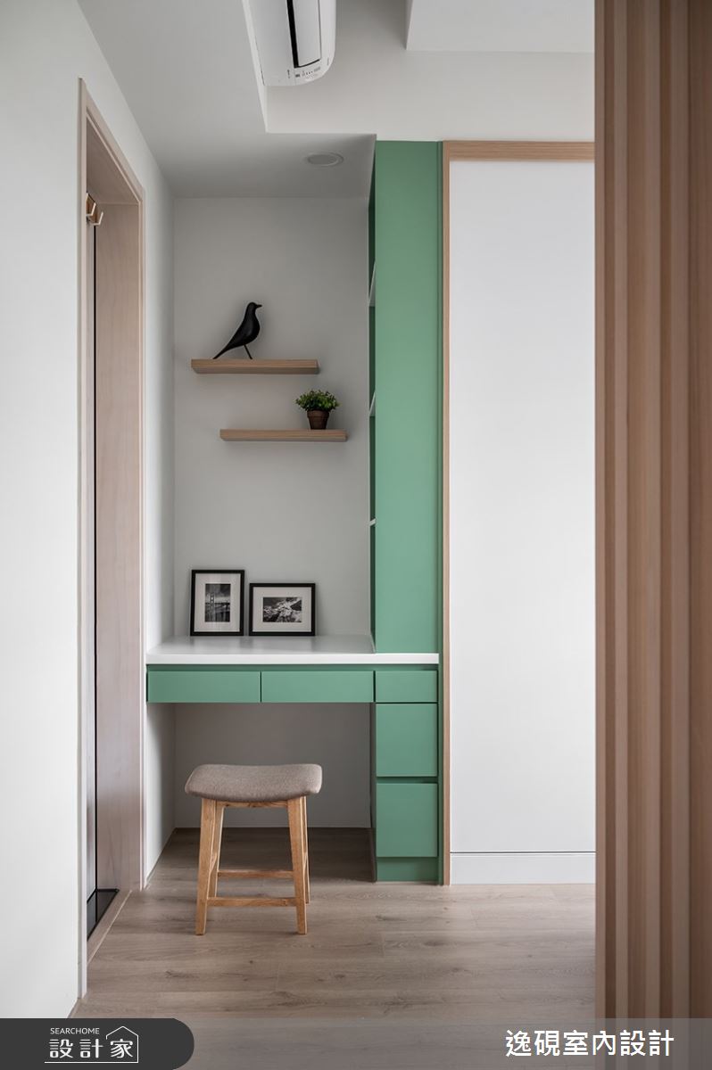 22坪新成屋(5年以下)＿北歐風臥室案例圖片＿逸硯室內設計＿逸硯_01.新竹｜這些時光之22