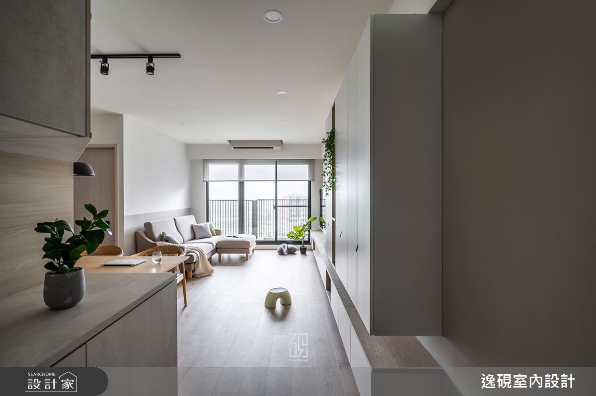 22坪新成屋(5年以下)＿北歐風玄關案例圖片＿逸硯室內設計＿逸硯_01.新竹｜這些時光之1