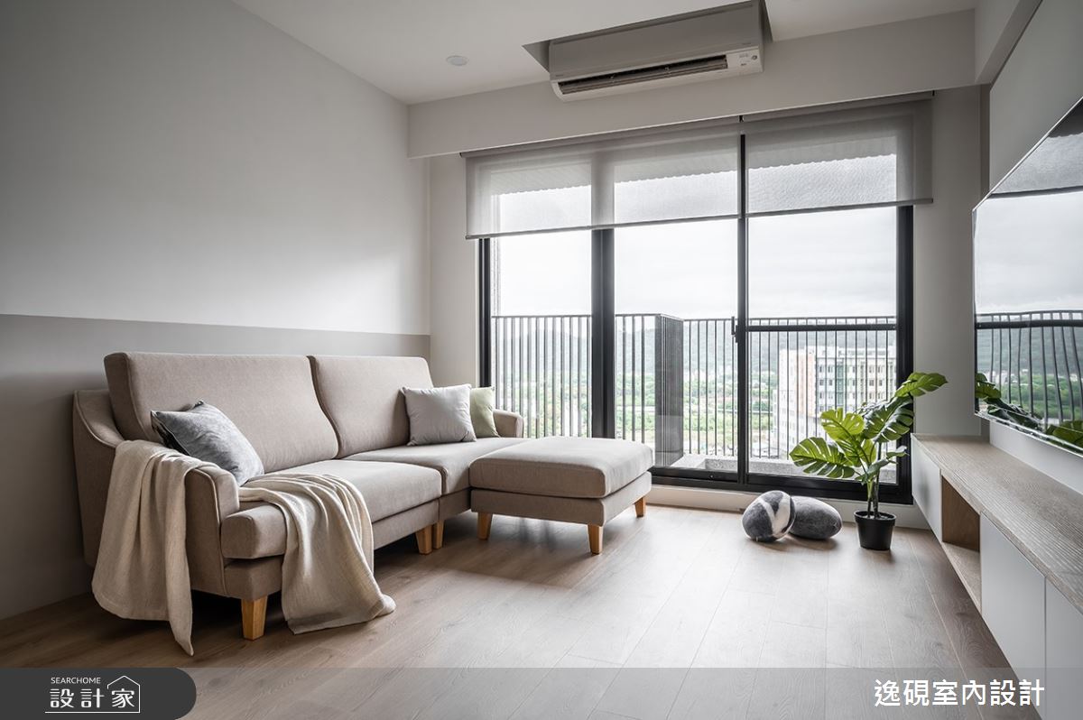22坪新成屋(5年以下)＿北歐風客廳案例圖片＿逸硯室內設計＿逸硯_01.新竹｜這些時光之11