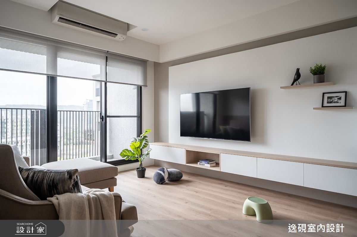 22坪新成屋(5年以下)＿北歐風客廳案例圖片＿逸硯室內設計＿逸硯_01.新竹｜這些時光之10