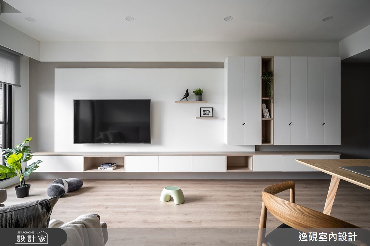22坪新成屋(5年以下)＿北歐風客廳案例圖片＿逸硯室內設計＿逸硯_01.新竹｜這些時光之5