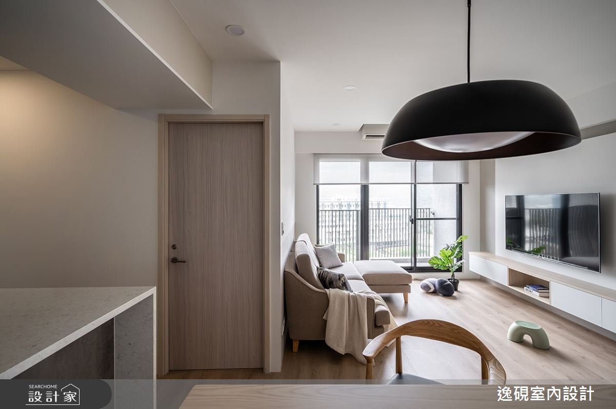 22坪新成屋(5年以下)＿北歐風客廳案例圖片＿逸硯室內設計＿逸硯_01.新竹｜這些時光之18
