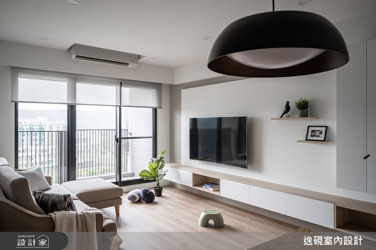 22坪新成屋(5年以下)＿北歐風客廳案例圖片＿逸硯室內設計＿逸硯_01.新竹｜這些時光之4240