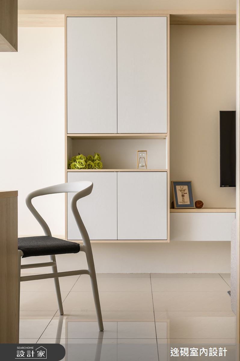 16坪新成屋(5年以下)＿北歐風客廳案例圖片＿逸硯室內設計＿逸硯_02.新竹｜跳格子之7