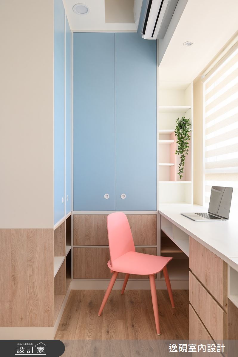 16坪新成屋(5年以下)＿北歐風臥室案例圖片＿逸硯室內設計＿逸硯_02.新竹｜跳格子之20