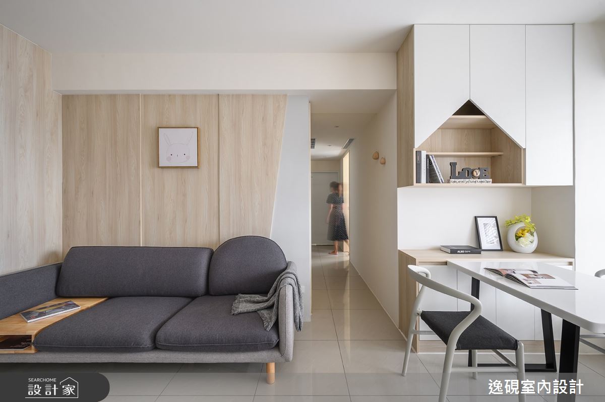 16坪新成屋(5年以下)＿北歐風客廳餐廳案例圖片＿逸硯室內設計＿逸硯_02.新竹｜跳格子之13