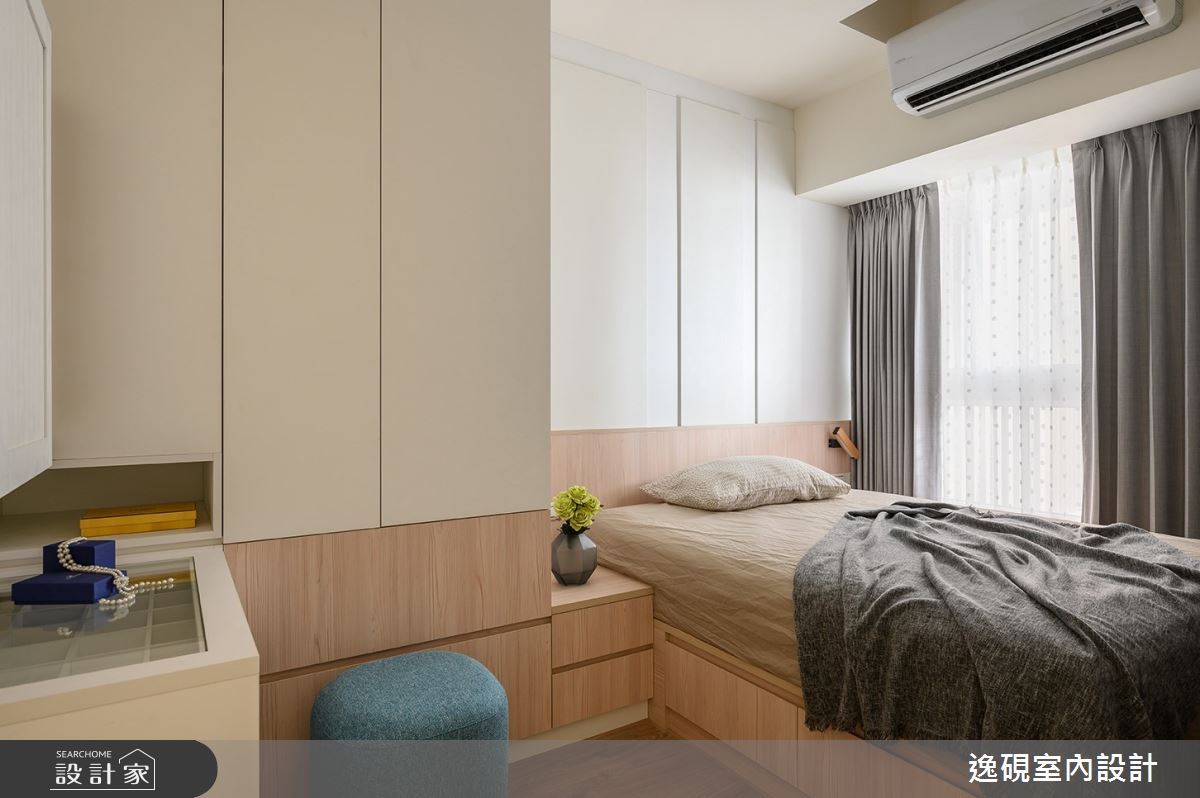 16坪新成屋(5年以下)＿北歐風臥室案例圖片＿逸硯室內設計＿逸硯_02.新竹｜跳格子之21