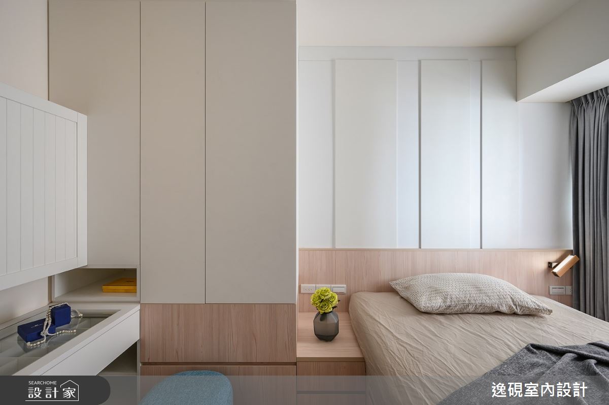 16坪新成屋(5年以下)＿北歐風臥室案例圖片＿逸硯室內設計＿逸硯_02.新竹｜跳格子之22