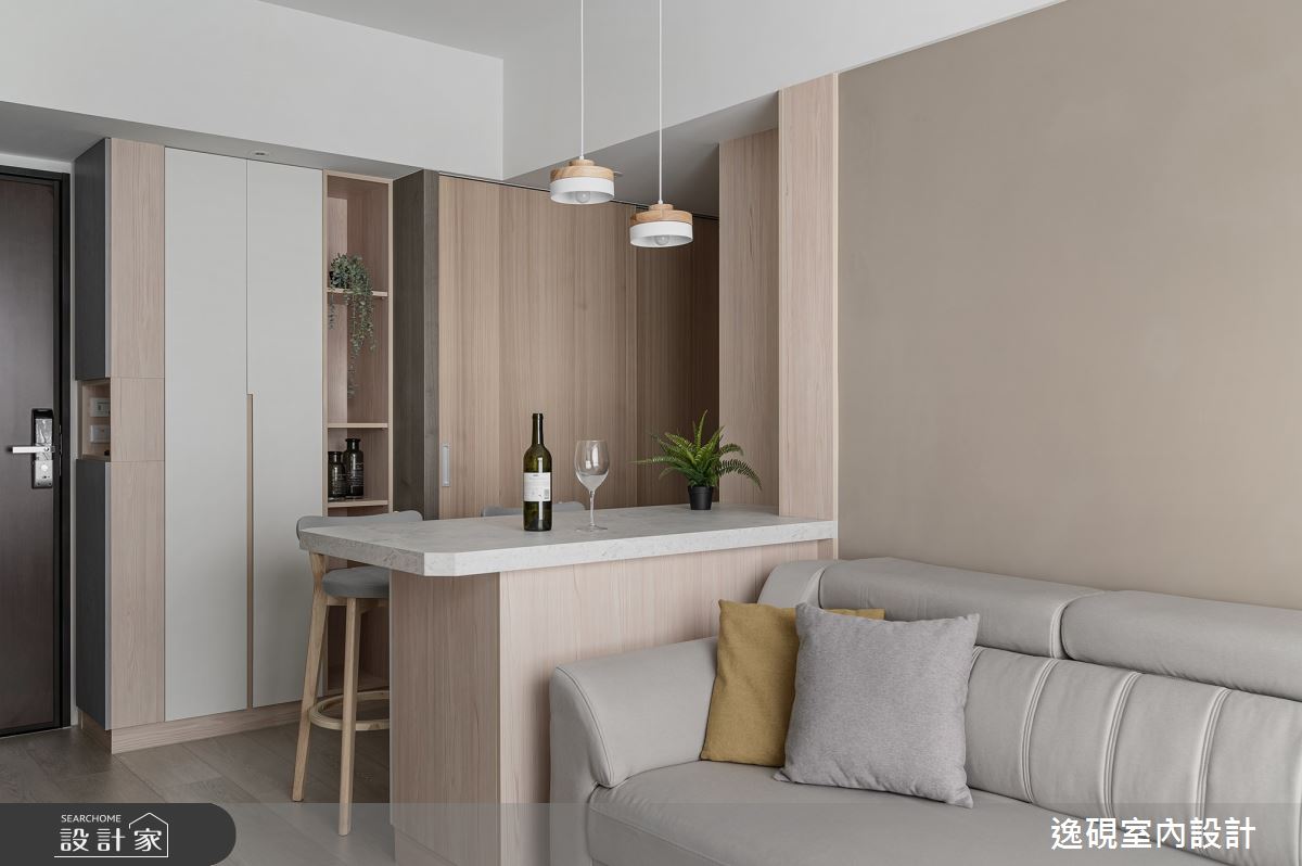新成屋(5年以下)＿北歐風客廳餐廳吧檯案例圖片＿逸硯室內設計＿逸硯_03.台北｜你的名字之5
