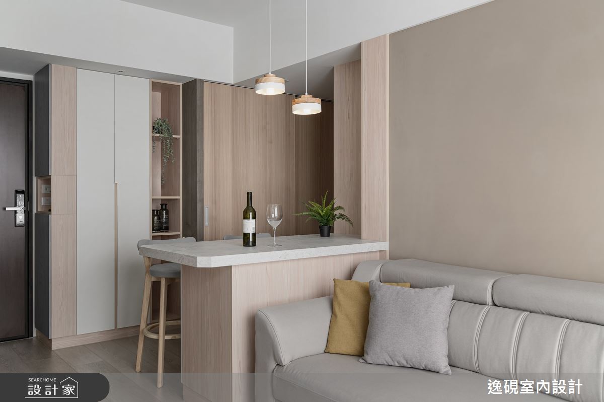 新成屋(5年以下)＿北歐風客廳餐廳吧檯案例圖片＿逸硯室內設計＿逸硯_03.台北｜你的名字之6