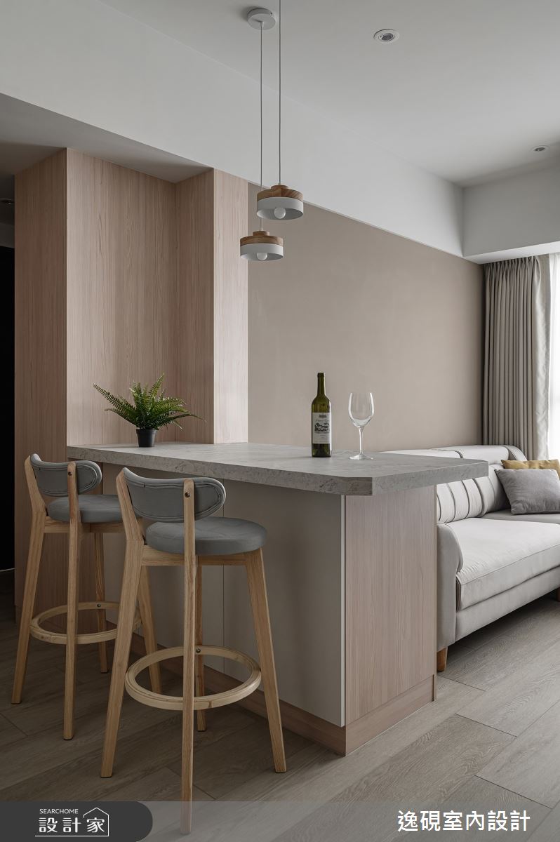 新成屋(5年以下)＿北歐風客廳餐廳吧檯案例圖片＿逸硯室內設計＿逸硯_03.台北｜你的名字之10