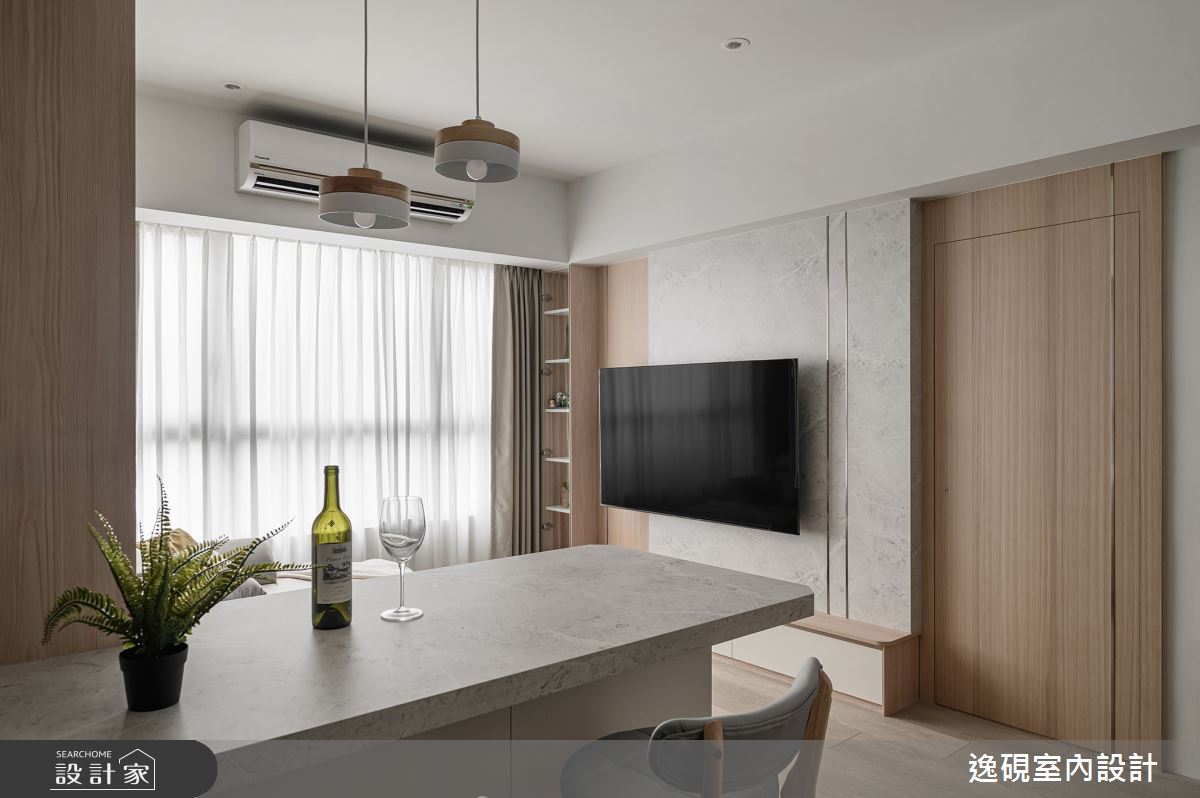 新成屋(5年以下)＿北歐風客廳餐廳吧檯案例圖片＿逸硯室內設計＿逸硯_03.台北｜你的名字之11