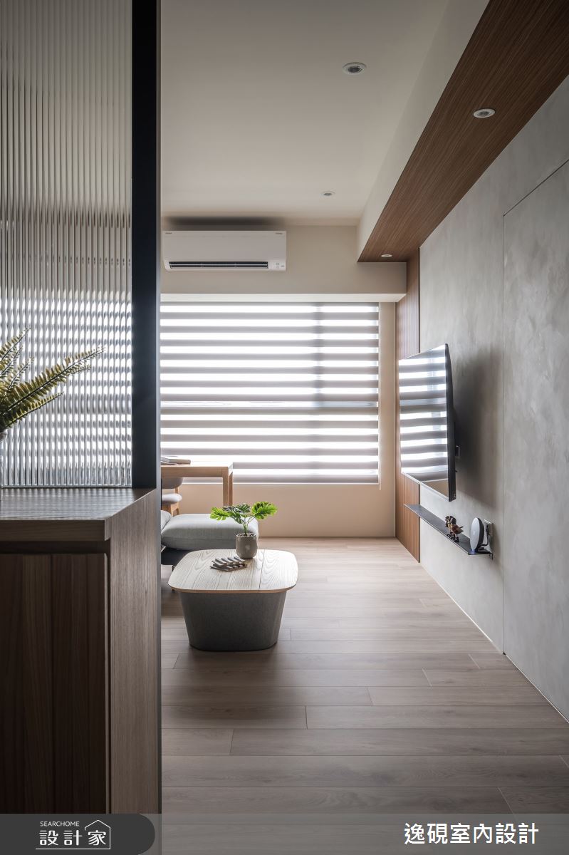 15坪新成屋(5年以下)＿日式簡約風玄關客廳案例圖片＿逸硯室內設計＿逸硯_04.新竹｜靜謐之境之11
