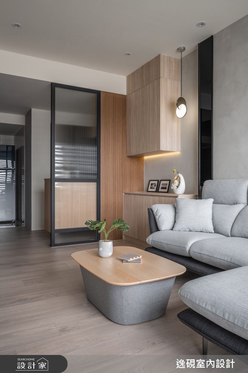 15坪新成屋(5年以下)＿日式簡約風客廳案例圖片＿逸硯室內設計＿逸硯_04.新竹｜靜謐之境之16