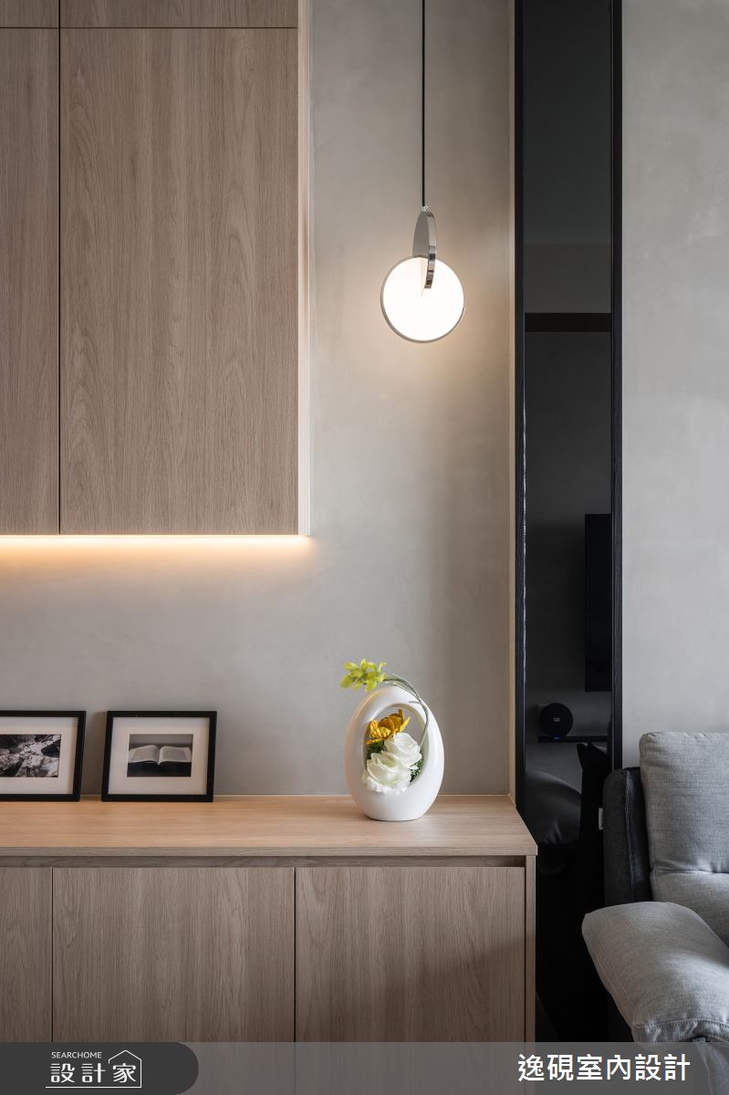15坪新成屋(5年以下)＿日式簡約風客廳案例圖片＿逸硯室內設計＿逸硯_04.新竹｜靜謐之境之12