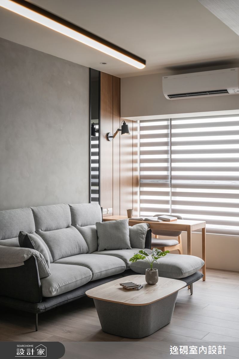 15坪新成屋(5年以下)＿日式簡約風客廳案例圖片＿逸硯室內設計＿逸硯_04.新竹｜靜謐之境之13