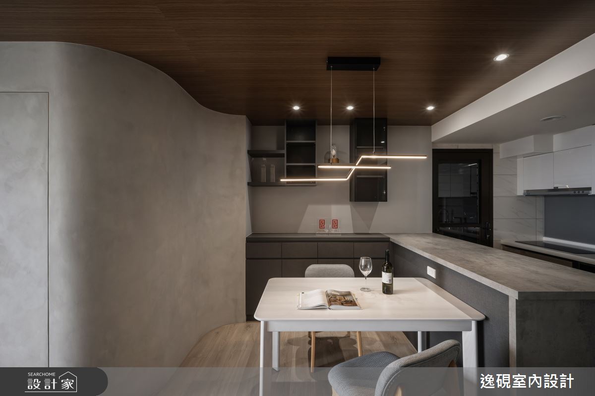 15坪新成屋(5年以下)＿日式簡約風餐廳廚房中島案例圖片＿逸硯室內設計＿逸硯_04.新竹｜靜謐之境之21