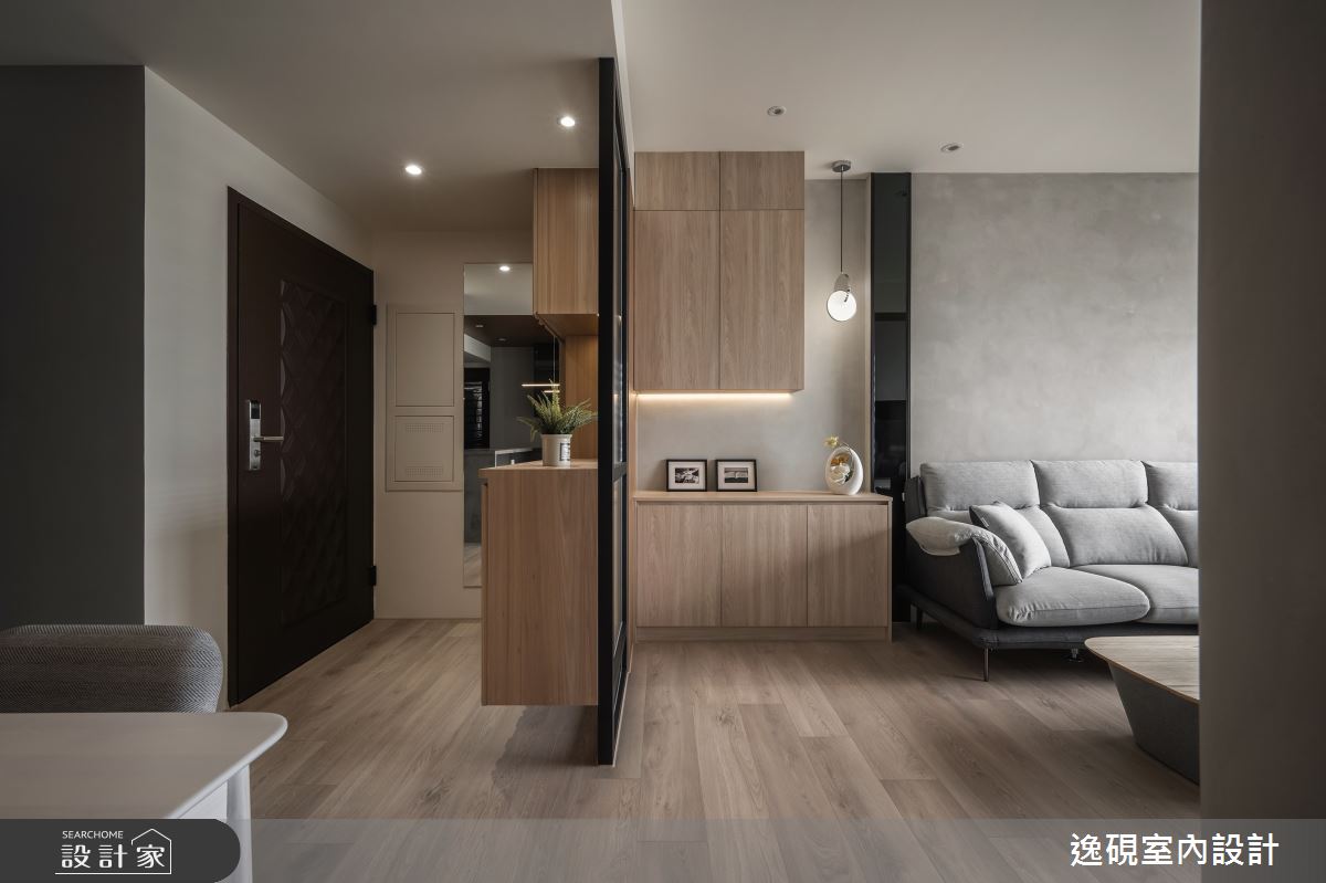 15坪新成屋(5年以下)＿日式簡約風玄關客廳案例圖片＿逸硯室內設計＿逸硯_04.新竹｜靜謐之境之4350