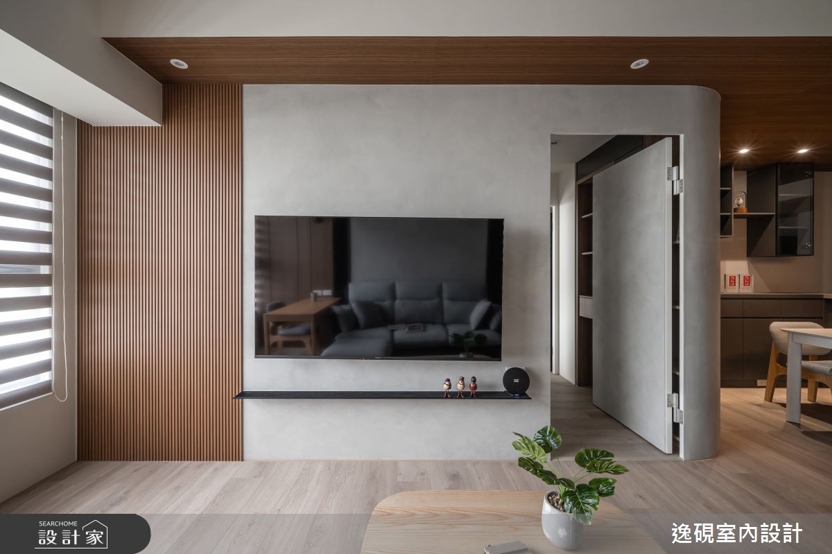 15坪新成屋(5年以下)＿日式簡約風客廳案例圖片＿逸硯室內設計＿逸硯_04.新竹｜靜謐之境之27
