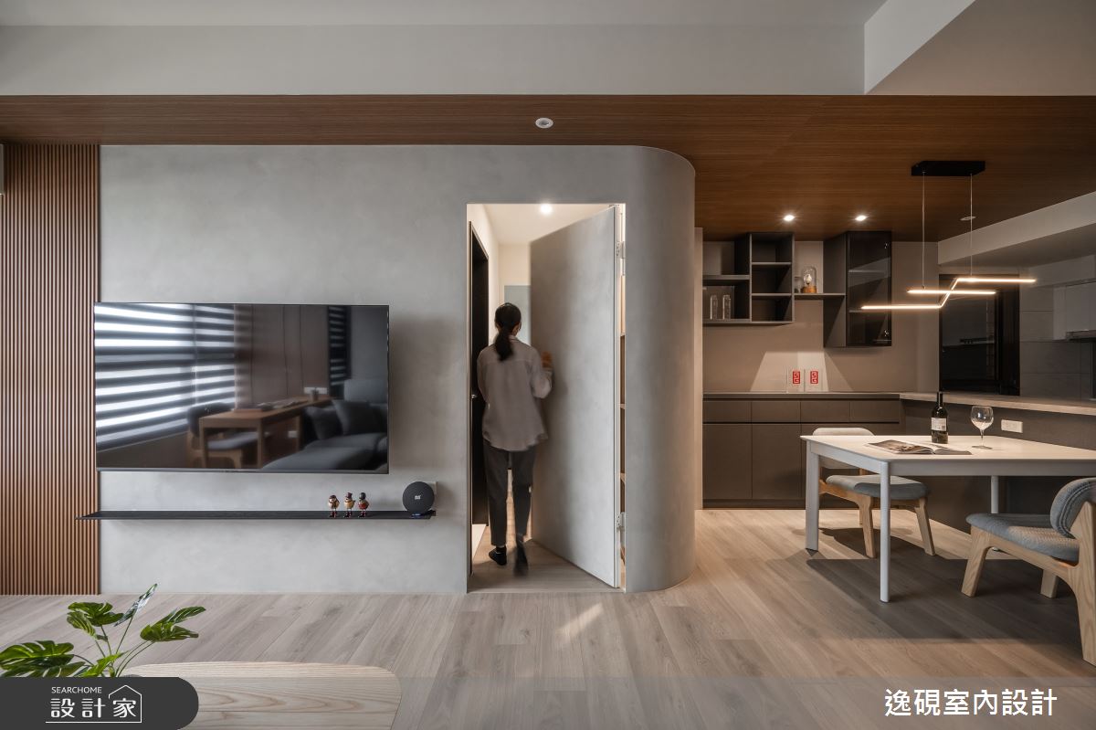15坪新成屋(5年以下)＿日式簡約風客廳餐廳案例圖片＿逸硯室內設計＿逸硯_04.新竹｜靜謐之境之25